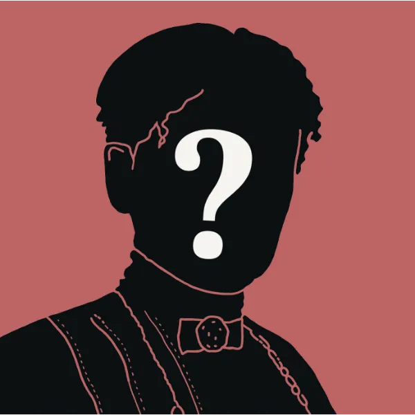 Illustration einer geheimnisvollen Person