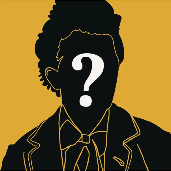 Illustration einer geheimnisvollen Person
