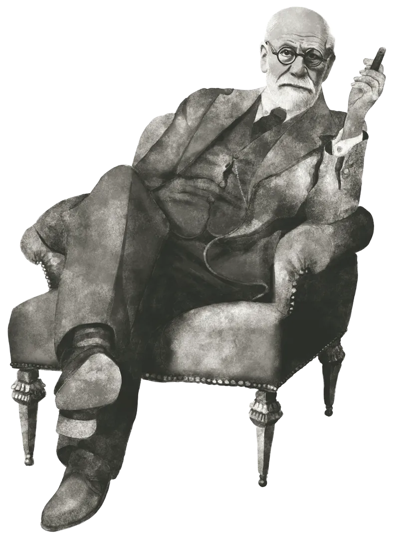 Illustration von Sigmund Freud